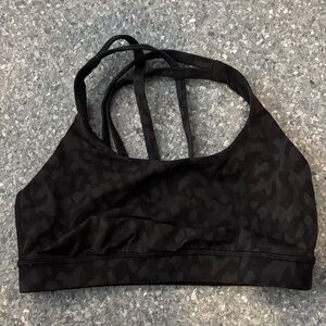 lululemon athletica Black Patterned Sports Bra